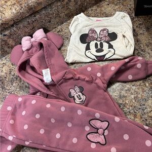 Disney Minnie Mouse Polka Dot Pajama Set
